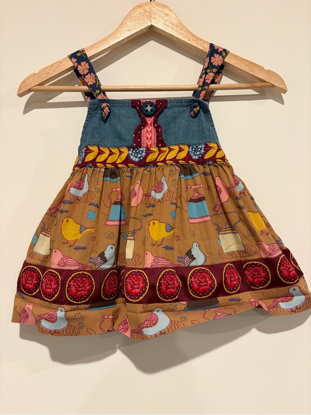 Matilda Jane Turtle Dove Knot Top Dress Paint by Numbers Birds Size 2 2T